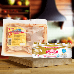 Fresh Sakura Chicken Cut 12 pcs 1kg VP (Non-Halal) + Yakult Gold x 1Pack (5 Bottles)